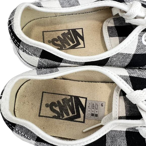 Vans Womens Checkerboard Sneakers Black White 6.5 Skate SK-8 Low Top Old Skol - Picture 5 of 8